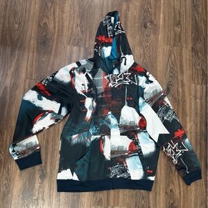 Oakley Men’s Graphic Sweatshirt - Black, Red, White